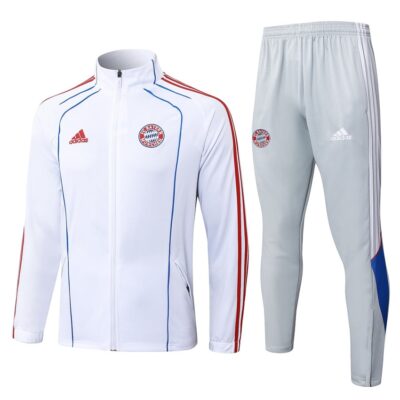 Bayern Munich Tracksuit Jacket 2025 2026 White