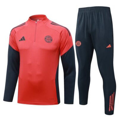 Bayern Munich Training Suit 2025 2026 Red Black
