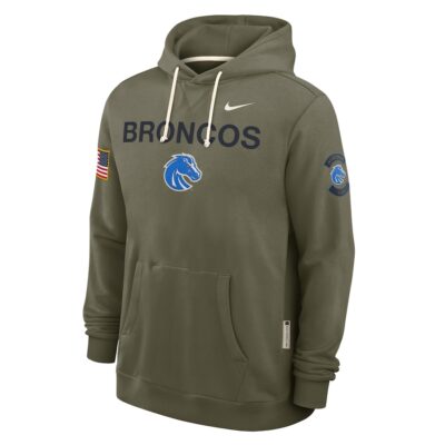 Alternative view of Boise State Broncos 2025 Military Appreciation Dri-FIT Hoodie - Olive