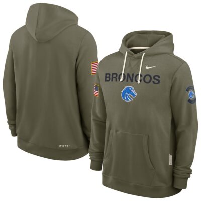 Boise State Broncos 2025 Military Appreciation Dri-FIT Hoodie - Olive
