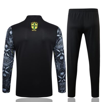 Brazil Training Tracksuit 2024 2025 Grey Pattern - Image 4