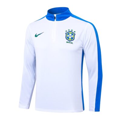 Alternative view of Brazil Training Tracksuit 2024 2025 White