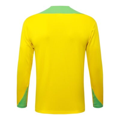 Brazil Training Tracksuit 2024 2025 Yellow - Image 3