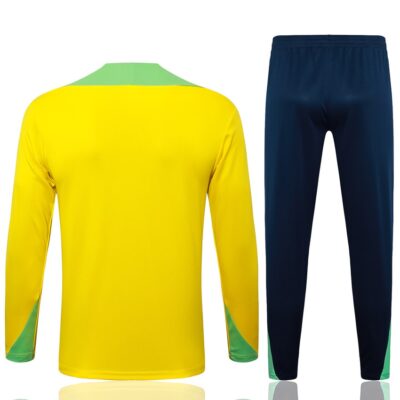 Brazil Training Tracksuit 2024 2025 Yellow - Image 4