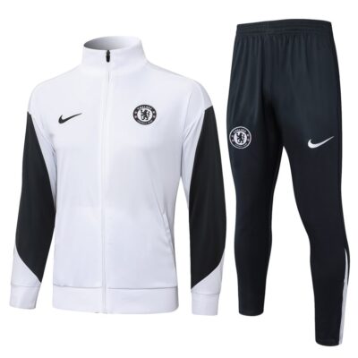 Chelsea Tracksuit Jacket 2025 2026 White Black