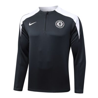 Alternative view of Chelsea Training Suit 2025 2026 Black White