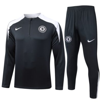 Chelsea Training Suit 2025 2026 Black White