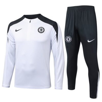 Chelsea Training Suit 2025 2026 White Black