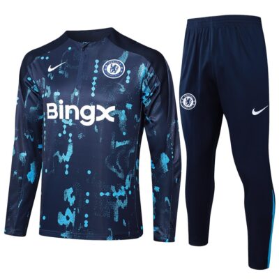 Chelsea Training Tracksuit 2024 2025 Blue Pattern