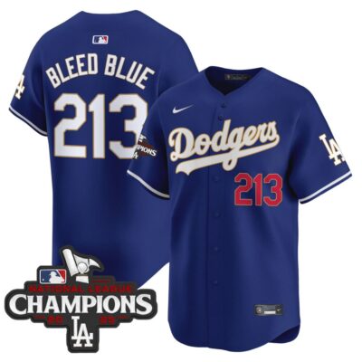 Dodgers 2025 National League Champions Vapor Premier Limited Jersey - Royal Bleed Blue 213