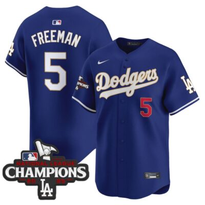 Dodgers 2025 National League Champions Vapor Premier Limited Jersey - Royal Freddie Freeman