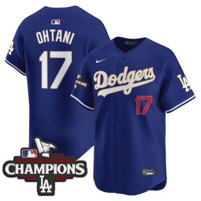 Dodgers 2025 National League Champions Vapor Premier Limited Jersey - Royal Shohei Ohtani