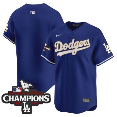 Dodgers 2025 National League Champions Vapor Premier Limited Jersey - Royal Team