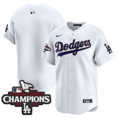 Dodgers 2025 National League Champions Vapor Premier Limited Jersey - White Team