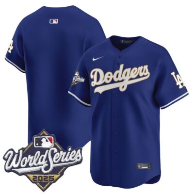 Dodgers 2025 World Series Gold Trim Vapor Premier Limited Jersey - Royal Team