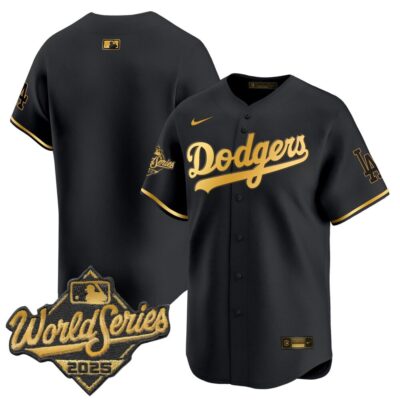Dodgers 2025 World Series Vapor Premier Limited Jersey - Black Gold Team