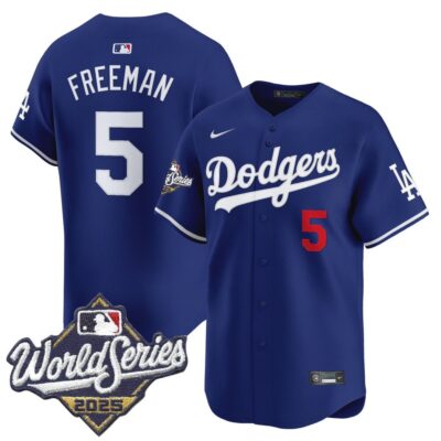 Dodgers 2025 World Series Vapor Premier Limited Jersey - Royal Freddie Freeman