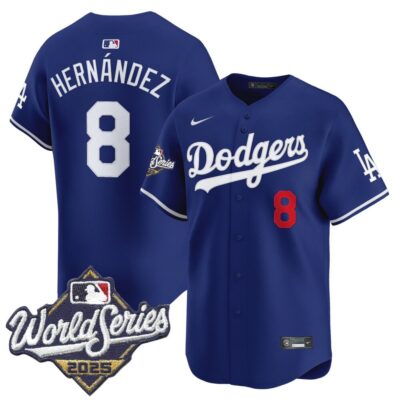 Dodgers 2025 World Series Vapor Premier Limited Jersey - Royal Kike Hernandez