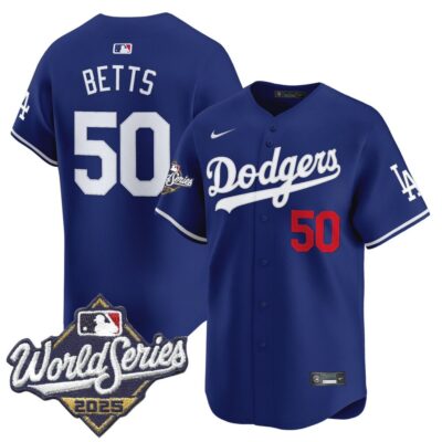 Dodgers 2025 World Series Vapor Premier Limited Jersey - Royal Mookie Betts