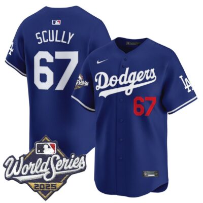 Dodgers 2025 World Series Vapor Premier Limited Jersey - Royal Vin Scully