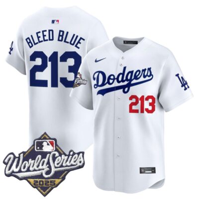 Dodgers 2025 World Series Vapor Premier Limited Jersey - White Bleed Blue 213