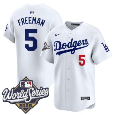 Dodgers 2025 World Series Vapor Premier Limited Jersey - White Freddie Freeman