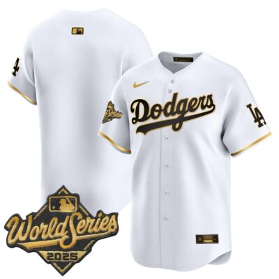 Dodgers 2025 World Series Vapor Premier Limited Jersey - White Gold Team