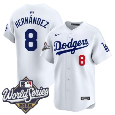 Dodgers 2025 World Series Vapor Premier Limited Jersey - White Kike Hernandez