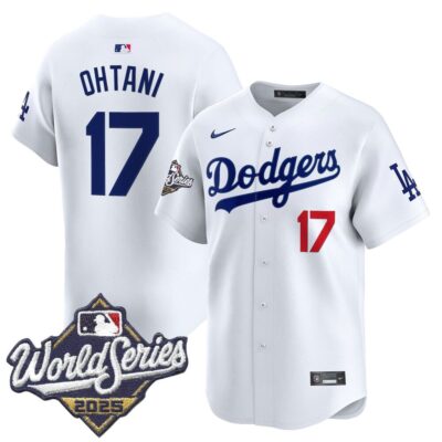 Dodgers 2025 World Series Vapor Premier Limited Jersey - White Shohei Ohtani