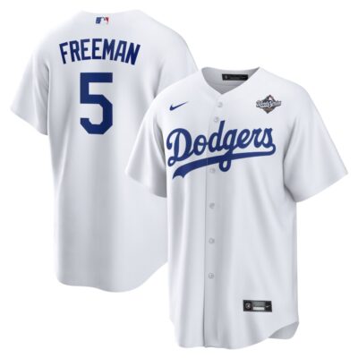 Freddie Freeman Los Angeles Dodgers 2025 World Series Home Replica Player Jersey - White