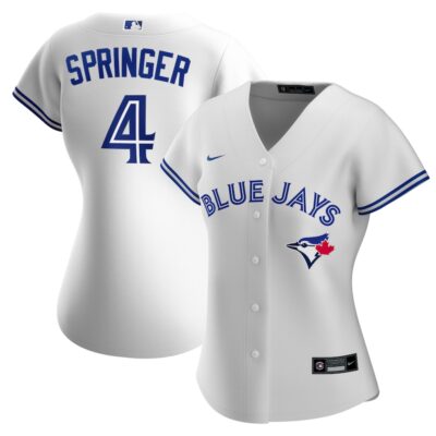 George Springer Toronto Blue Jays Women's Home Replica Jersey - White