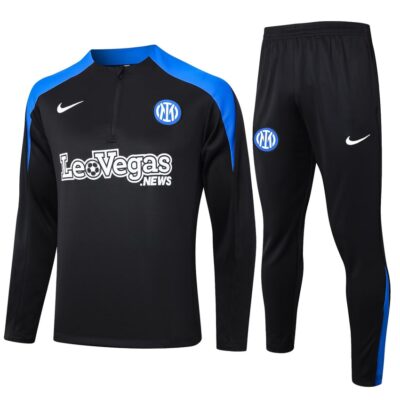 Inter Milan Training Suit 2024 2025 Dark Black