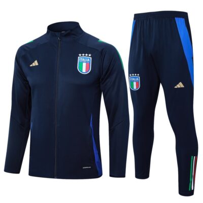 Italy Tracksuit Jacket 2024 2025 Dark Blue