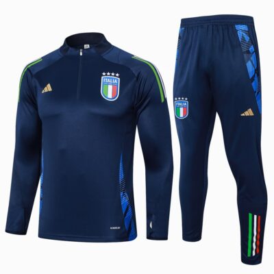 Italy Training Tracksuit 2024 2025 Blue