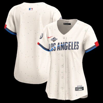 Los Angeles Dodgers Women's 2025 World Series City Connect Limited Jersey - Cream