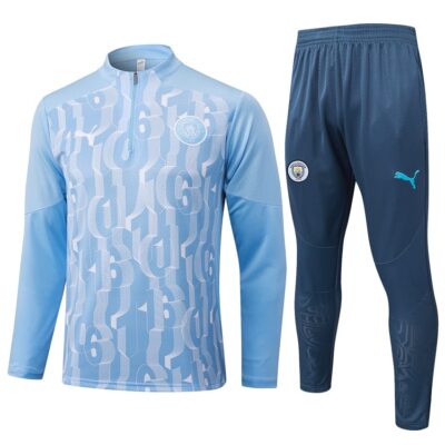 Manchester City Training Tracksuit 2024 2025 Sky Blue