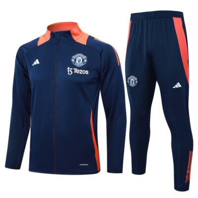 Manchester United Tracksuit Jacket 2024 2025 Blue