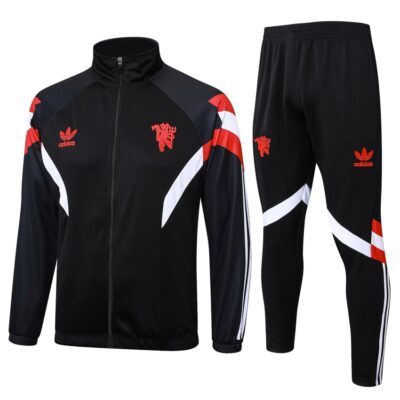 Manchester United Tracksuit Jacket 2024 2025 Dark Black