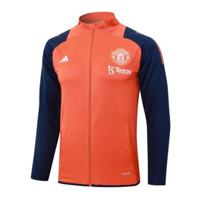 Alternative view of Manchester United Tracksuit Jacket 2024 2025 Orange