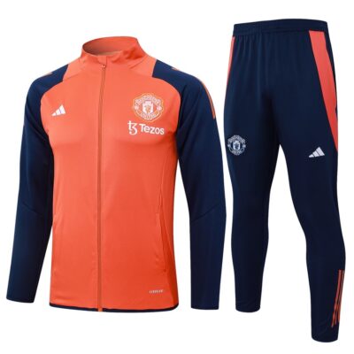 Manchester United Tracksuit Jacket 2024 2025 Orange