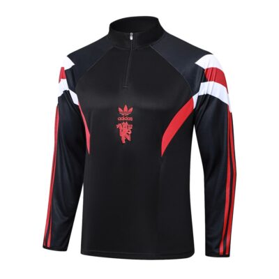 Alternative view of Manchester United Training Suit 2024 2025 Charcoal Black