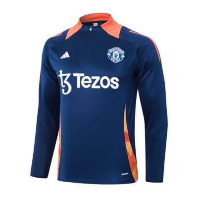 Alternative view of Manchester United Training Tracksuit 2024 2025 Blue
