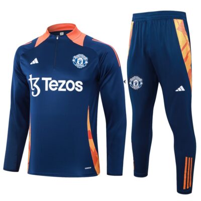 Manchester United Training Tracksuit 2024 2025 Blue