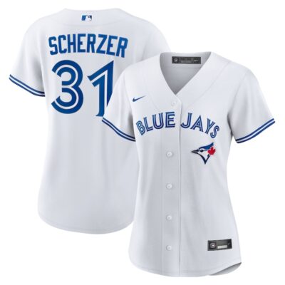 Max Scherzer Toronto Blue Jays Women's Home Replica Jersey - White