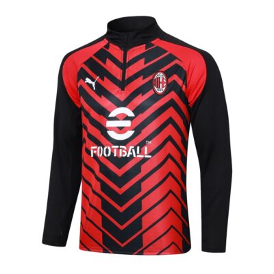 Alternative view of Milan AC Training Tracksuit 2023 2024 Red Black