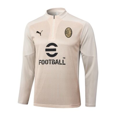 Alternative view of Milan AC Training Tracksuit 2024 2025 Beige