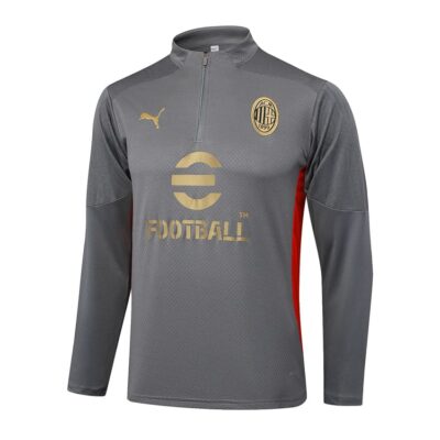 Alternative view of Milan AC Training Tracksuit 2024 2025 Grey
