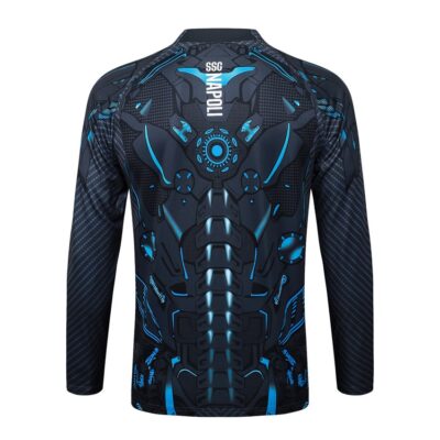 Naples Tracksuit Jacket 2025 2026 Black Pattern - Image 3