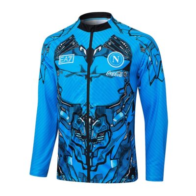 Alternative view of Naples Tracksuit Jacket 2025 2026 Blue Pattern
