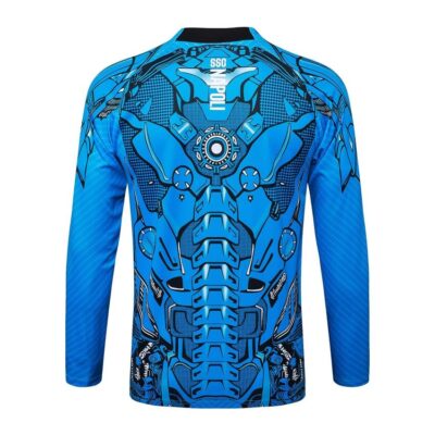 Naples Tracksuit Jacket 2025 2026 Blue Pattern - Image 3
